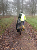 Pannier, a pannier that carries guitars, cellos, surfboards and other large objects. Airpannier from Mundo Music Gear
